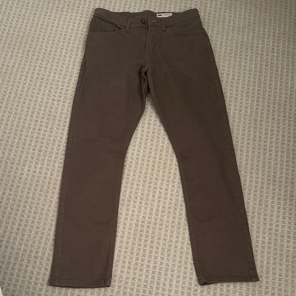 Wrangler Men's Slim Fit Brown Jeans